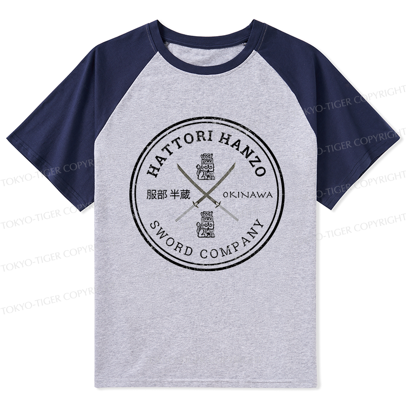 Tokyo-Tiger Hattori Hanzo Sword Company Raglan T-shirt