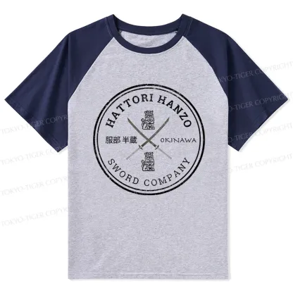 Tokyo-Tiger Hattori Hanzo Sword Company Raglan T-shirt