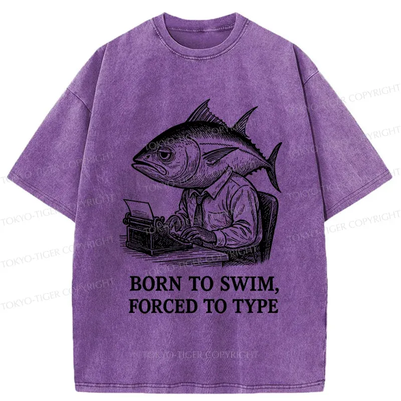 Tokyo-Tiger Tuna At Work Washed T-Shirt