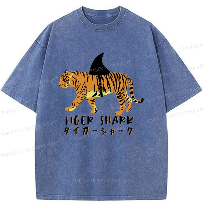 Tokyo-Tiger Funny Tiger Joke Washed T-Shirt