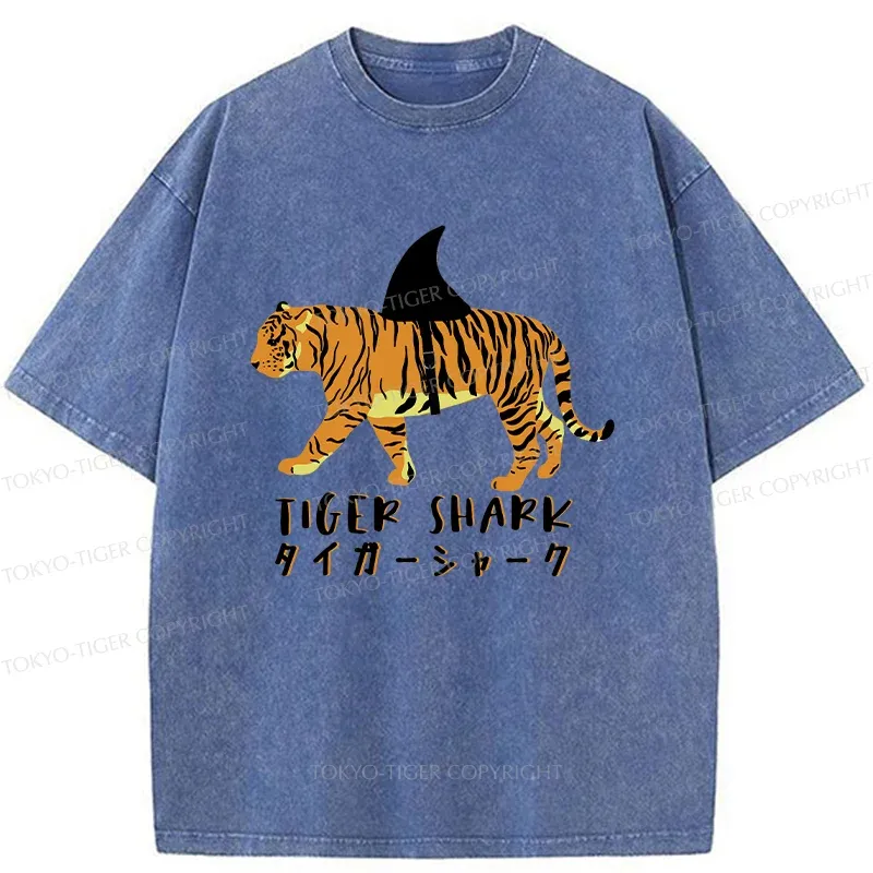 Tokyo-Tiger Funny Tiger Joke Washed T-Shirt