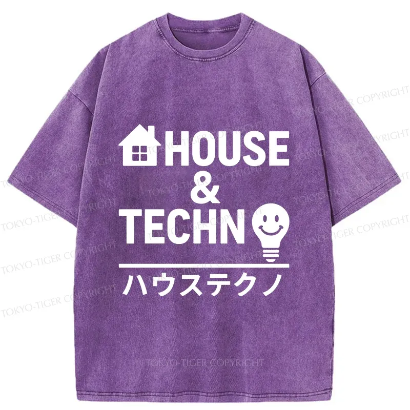 Tokyo-Tiger Tech House Washed T-Shirt