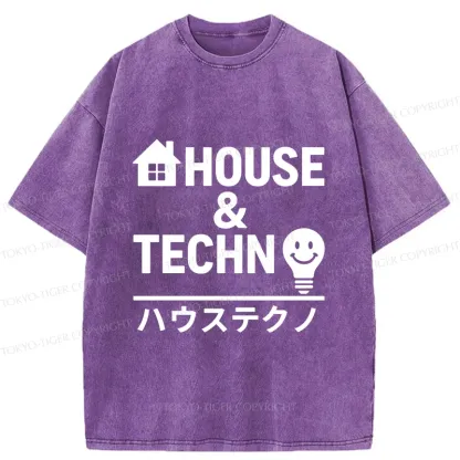 Tokyo-Tiger Tech House Washed T-Shirt