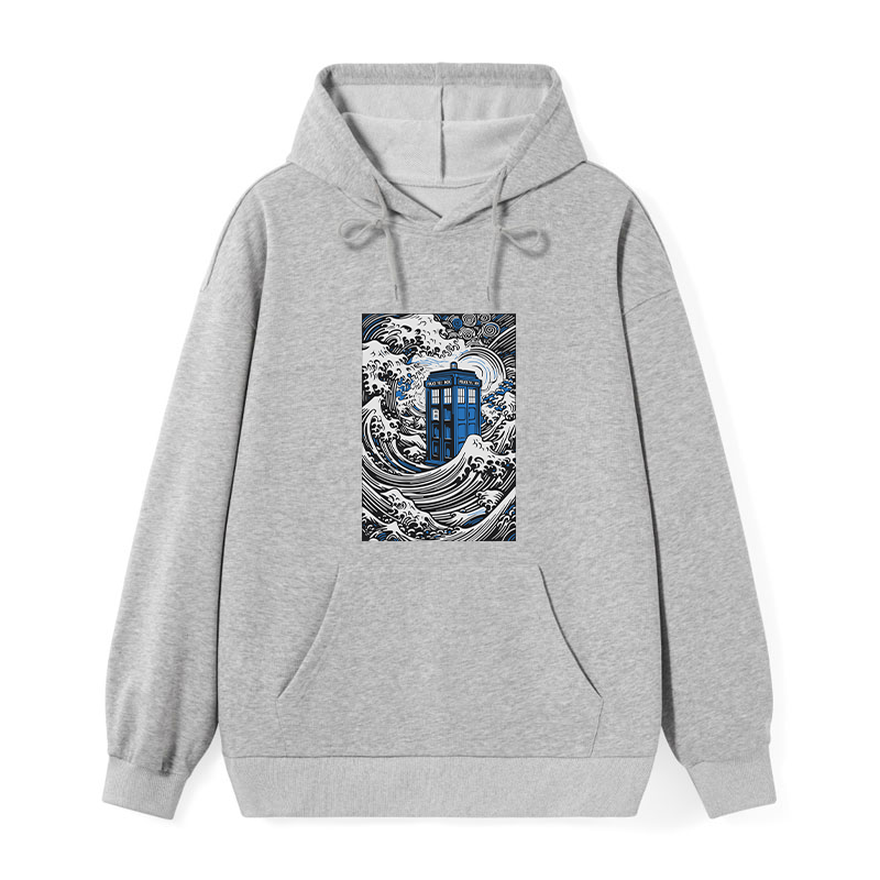 Tokyo-Tiger The Great Wave Off Tardis Classic Hoodie