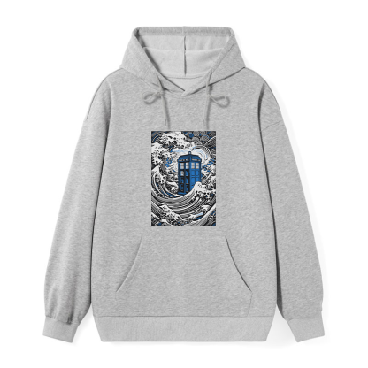 Tokyo-Tiger The Great Wave Off Tardis Classic Hoodie
