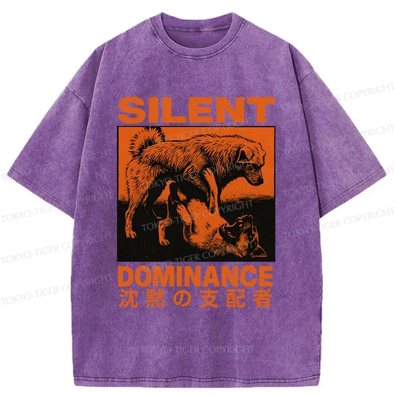Tokyo-TigerSilent Dog King Washed T-Shirt