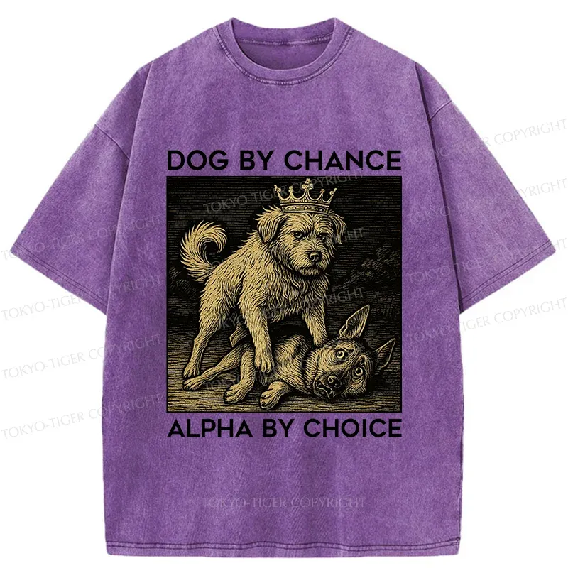 Tokyo-Tiger Birth Of The Dog King Washed T-Shirt