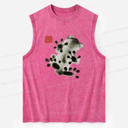 Tokyo-Tiger Ink Painting Frog Washed Tank