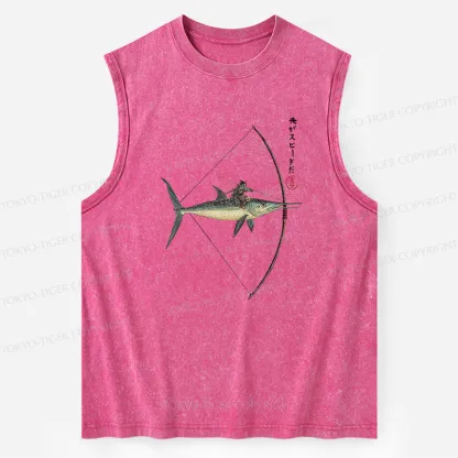 Tokyo-Tiger I Am Speed Washed Tank