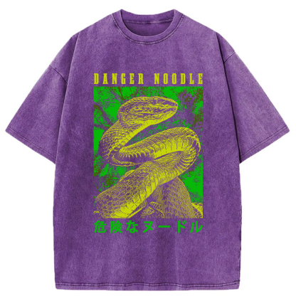 Tokyo-Tiger Dangerous Noodle Washed T-Shirt