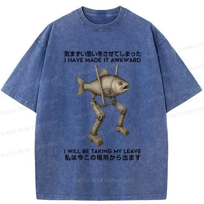 Tokyo-Tiger I Have Made It Awkward Washed T-Shirt
