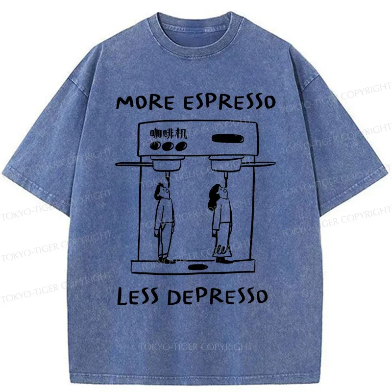 Tokyo-Tiger Automatic Coffee Machine Washed T-Shirt