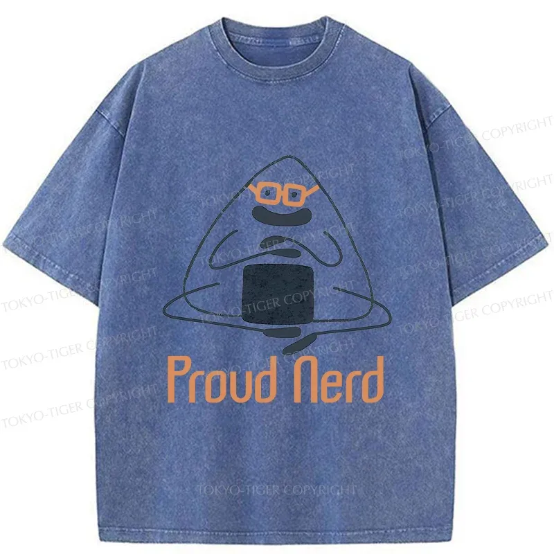 Tokyo-Tiger Onigiri Nerd Washed T-Shirt