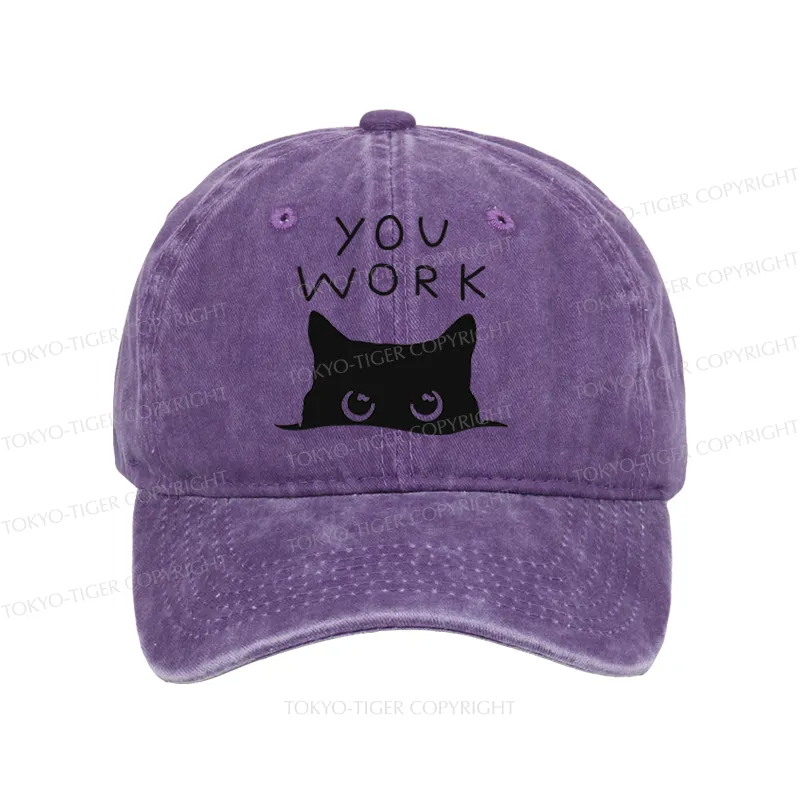 Tokyo-Tiger A Cat That Spies Washed Cap