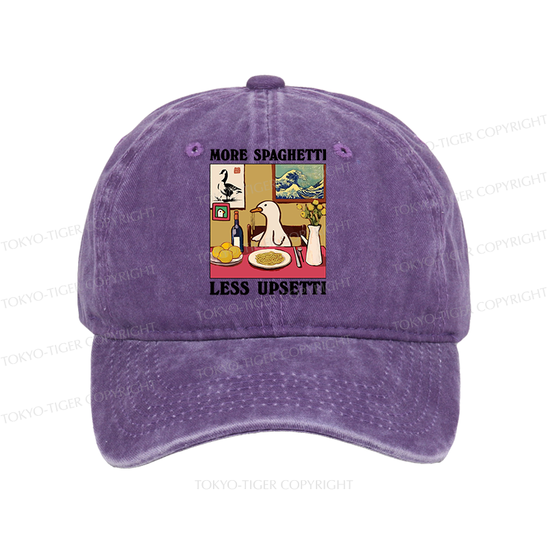 Tokyo-Tiger More Spaghetti Less Upsetti Goose Washed Cap