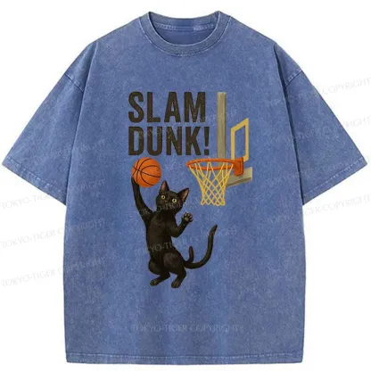 Tokyo-Tiger Black Cat Is Shooting Washed T-Shirt