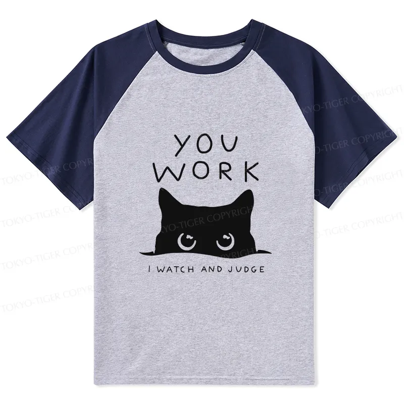 Tokyo-Tiger A Cat That Spies Raglan T-shirt