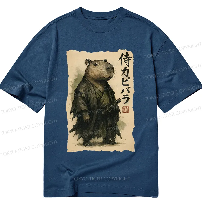 Tokyo-Tiger Capybara Samurai Classic T-Shirt