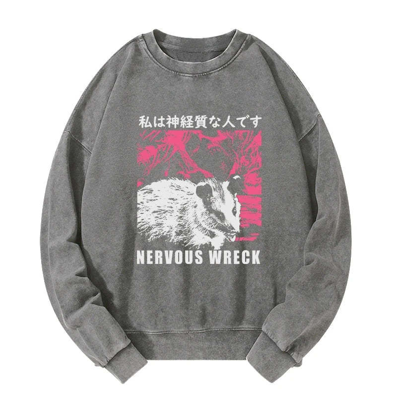 Tokyo-Tiger Nervous Wreck Washed Sweatshirt