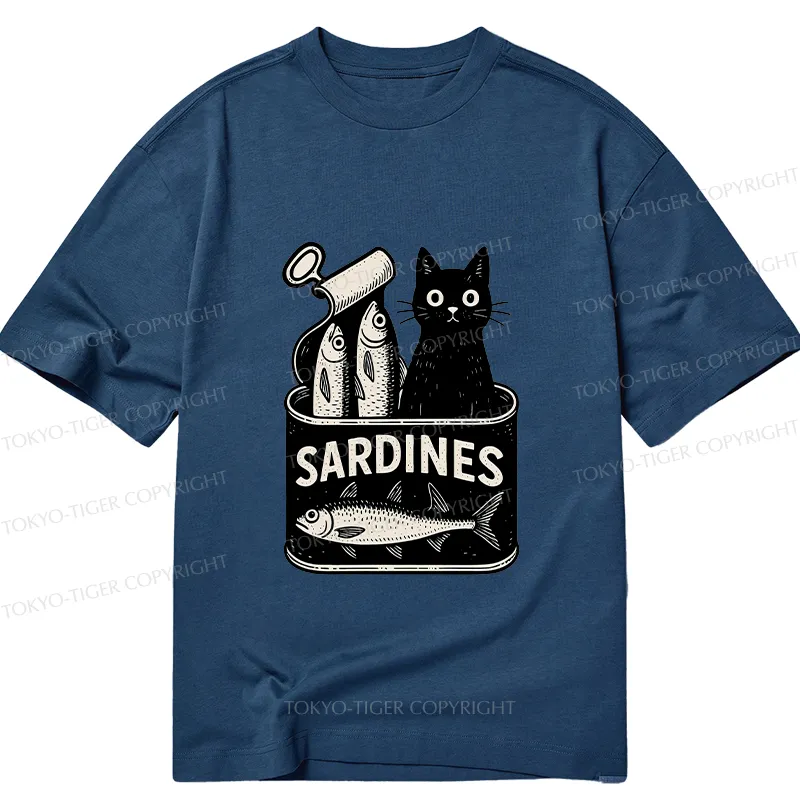 Tokyo-Tiger Cat And Canned Fish Classic T-Shirt