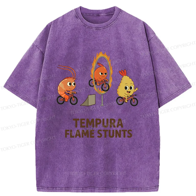 Tokyo-Tiger Tempura Acrobatic Washed T-Shirt