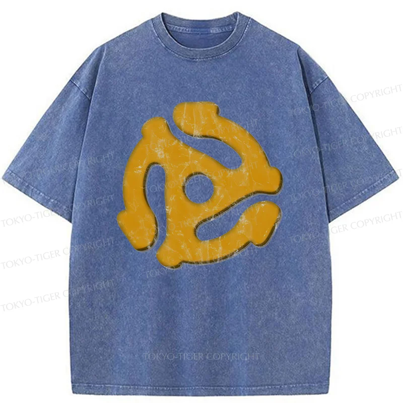 Tokyo-Tiger Record Adapter Washed T-Shirt