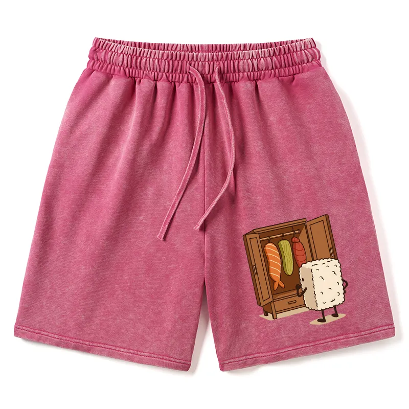 Tokyo-Tiger Sushi Pick Out Clothes Washed Shorts