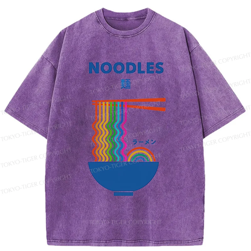 Tokyo-Tiger Rainbow Ramen Washed T-Shirt