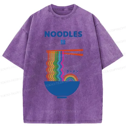 Tokyo-Tiger Rainbow Ramen Washed T-Shirt
