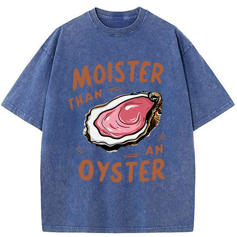 Tokyo-Tiger Oyster Funny Washed T-Shirt
