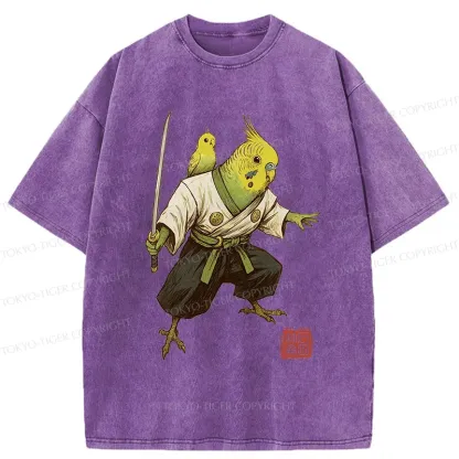 Tokyo-Tiger Parro Samurai Washed T-Shirt