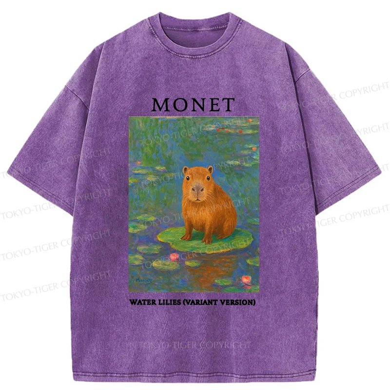 Tokyo-Tiger Monet's Capybara Washed T-Shirt