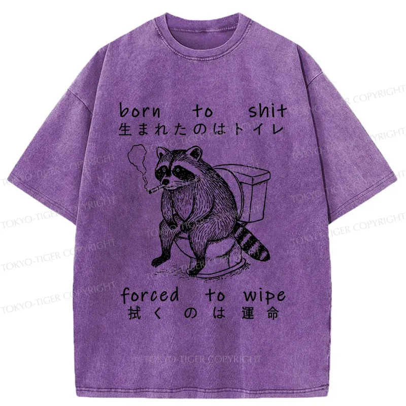 Tokyo-Tiger Decadent Raccoon Washed T-Shirt