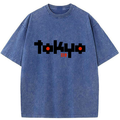 Tokyo-Tiger Japan Tokyo Washed T-Shirt