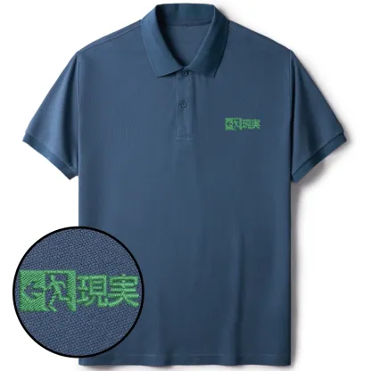 Tokyo-Tiger Escape From Reality Embroidered Polo T-Shirt