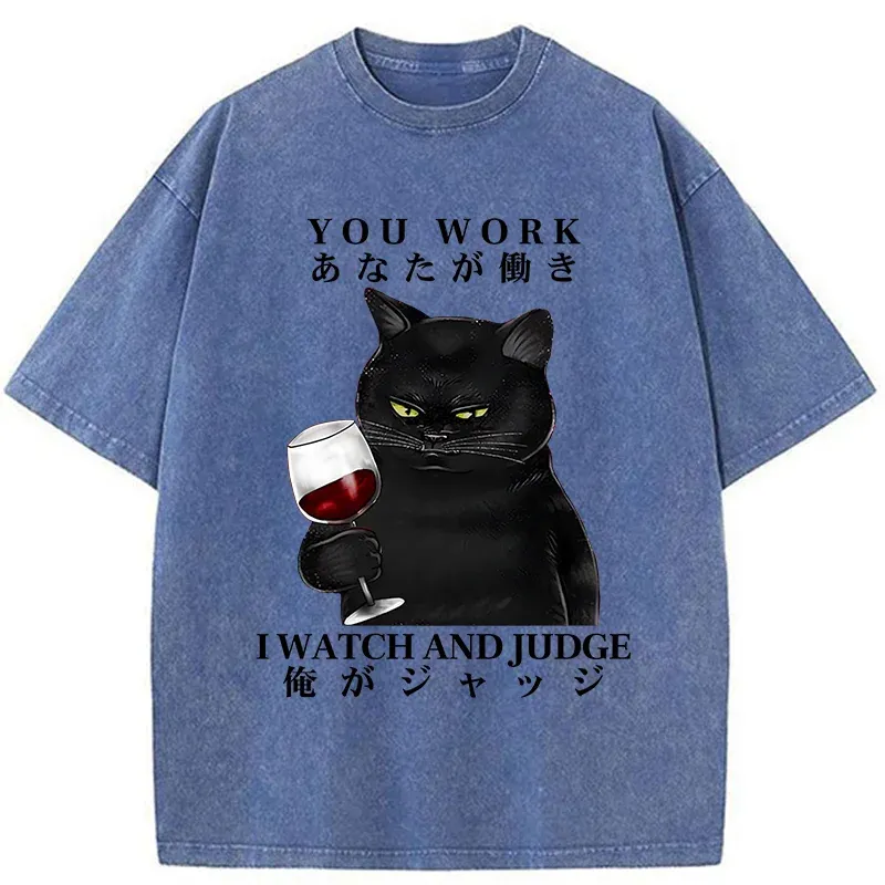 Tokyo-Tiger Cat Boss Japan Washed T-Shirt