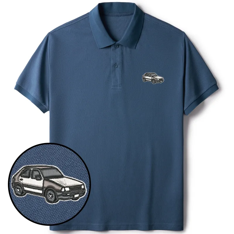 Tokyo-Tiger Japanese Classic Car Embroidered Polo T-Shirt