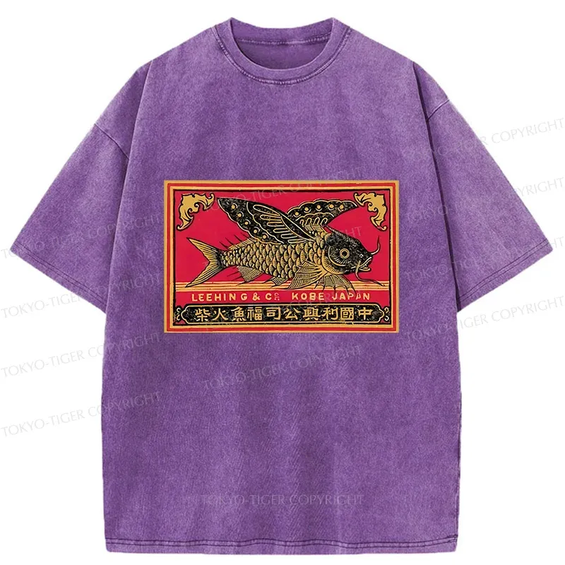 Tokyo-Tiger Flying Fish Washed T-Shirt