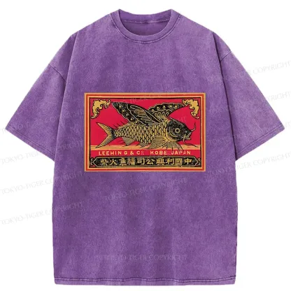 Tokyo-Tiger Flying Fish Washed T-Shirt