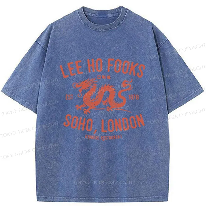 Tokyo-Tiger Delicious Chinese Restaurant Washed T-Shirt
