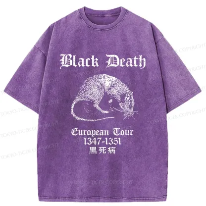 Tokyo-Tiger Black Death Tour Washed T-Shirt