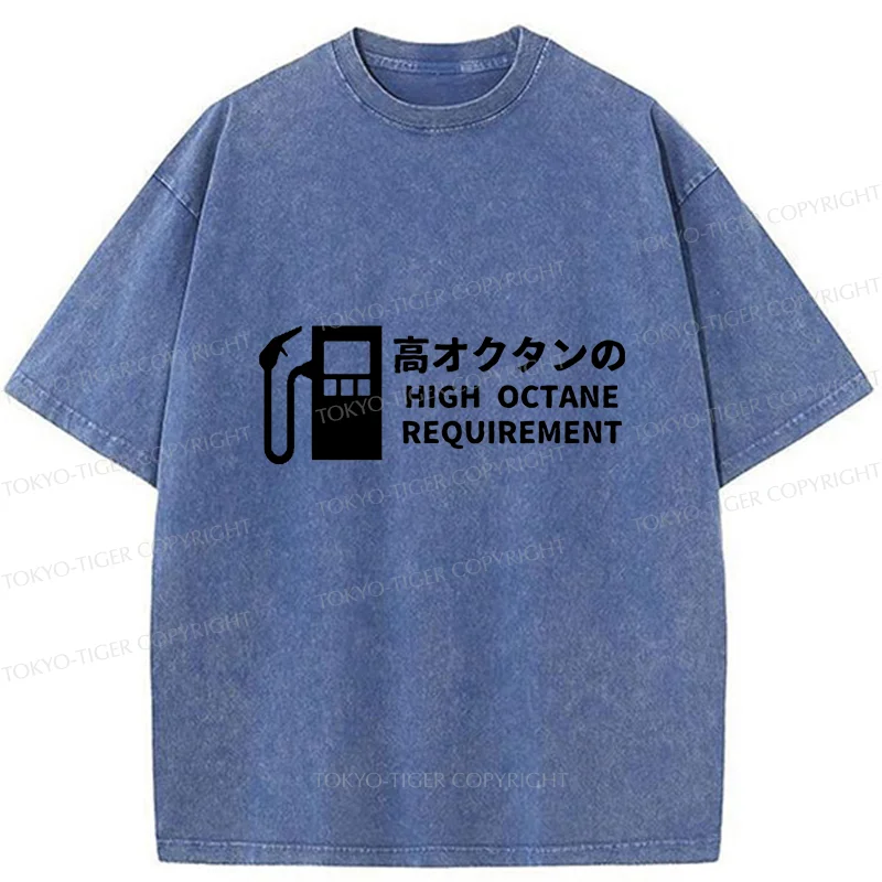 Tokyo-Tiger High Octane Requirement Washed T-Shirt