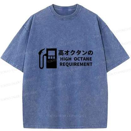 Tokyo-Tiger High Octane Requirement Washed T-Shirt