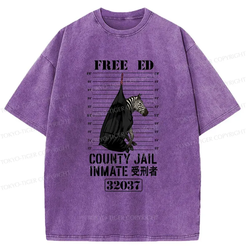 Tokyo-Tiger Zebra Caught Washed T-Shirt