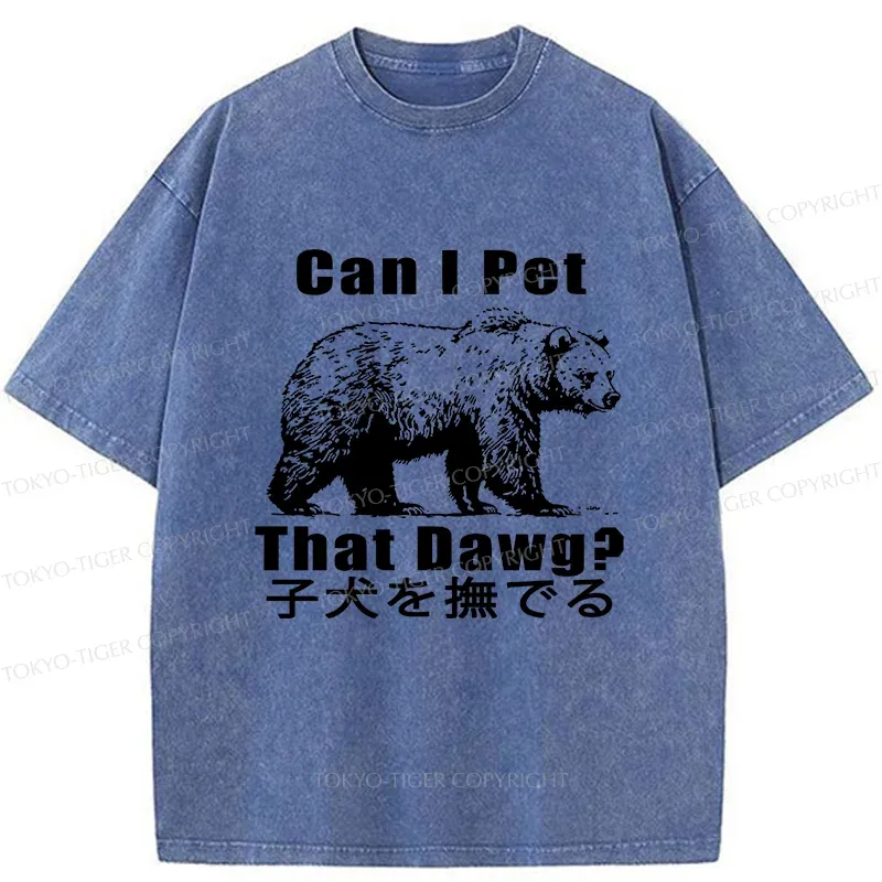 Tokyo-Tiger Pet The Bear Washed T-Shirt