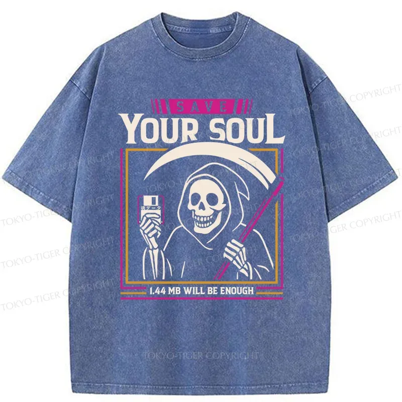 Tokyo-Tiger Store Your Soul Washed T-Shirt