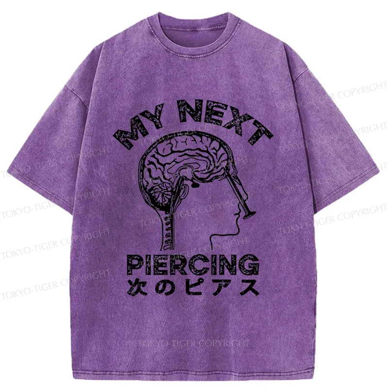 Tokyo-Tiger Next Piercing Surgery Washed T-Shirt