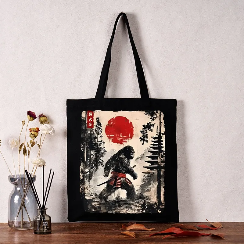 Tokyo-Tiger Japanese Samurai Bigfoot Tote Bag