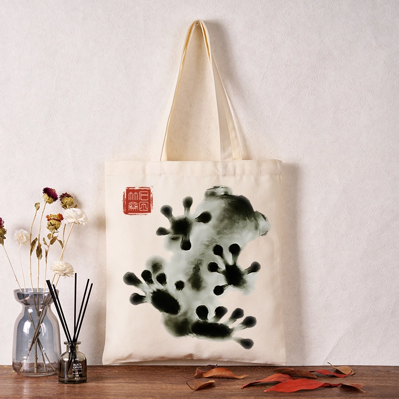 Tokyo-Tiger Ink Painting Frog Tote Bag