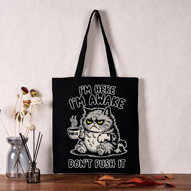Tokyo-Tiger Tired Cat Tote Bag